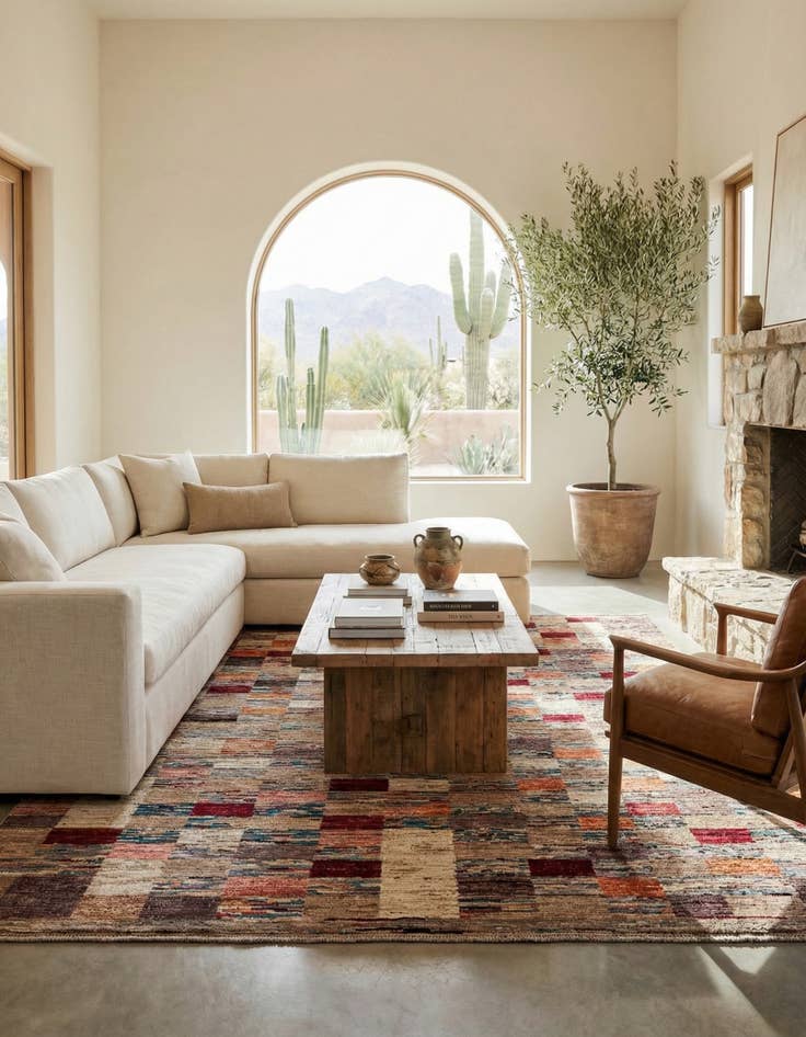 Detail image of  8' 2 x 9' 11  Hand Knotted Moroccan Wool Rug