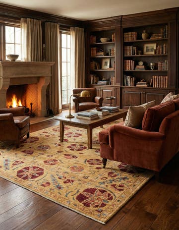 5' 3 x 7' 10 Hand Knotted Ariana Ziegler Oriental Rug