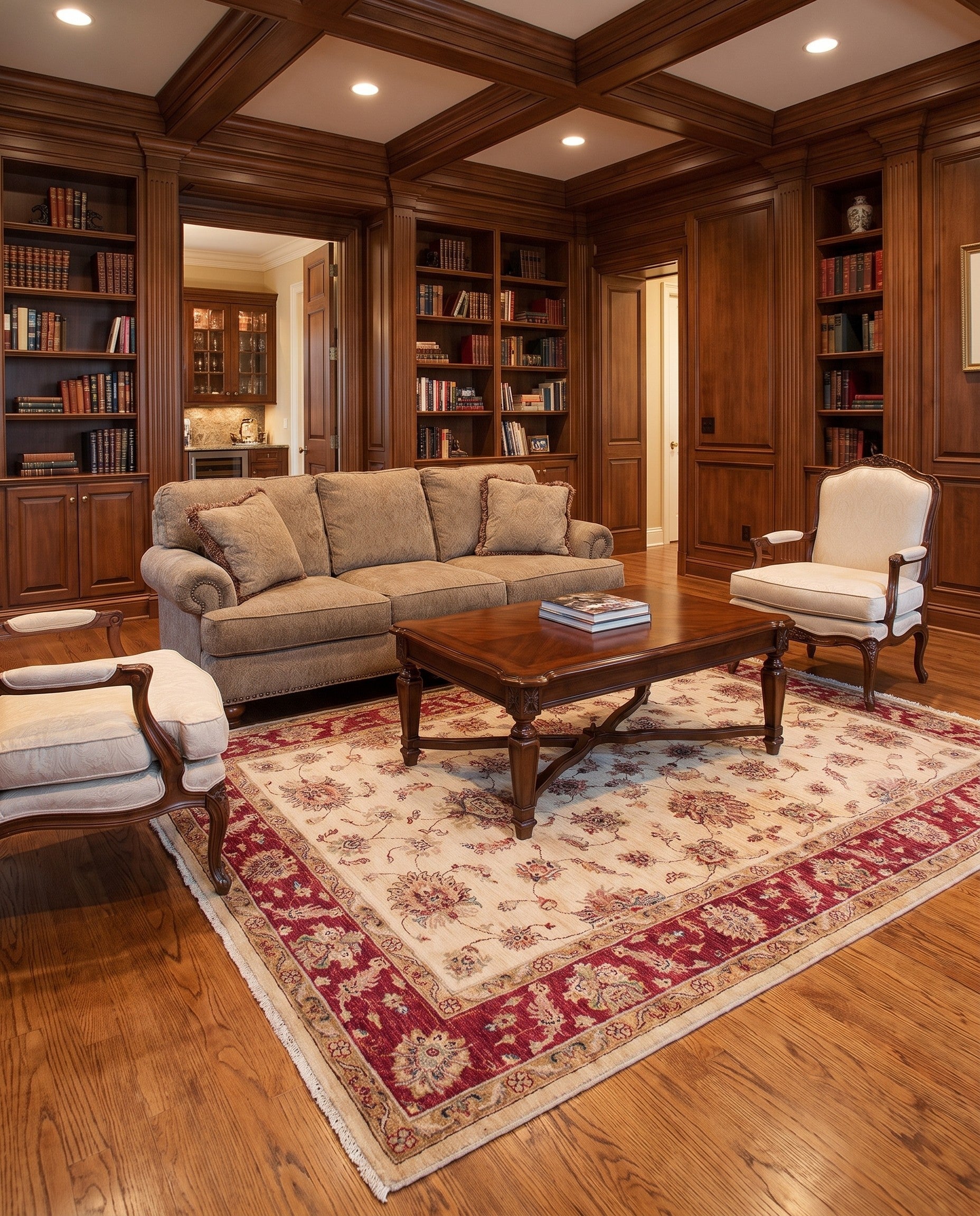 5' 9 x 7' 11 Hand Knotted Ziegler Rug