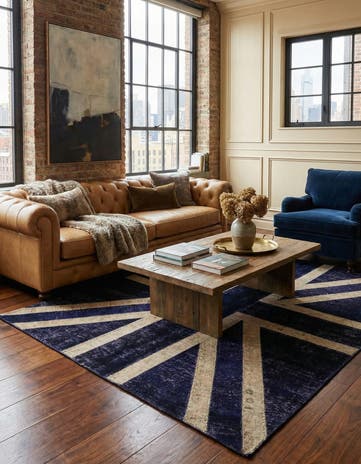 5' 8 x 8' 1 Hand Knotted Ultra Vintage Persian Wool Rug