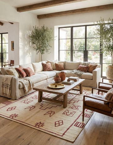 6' 6 x 10' Hand Knotted Darya Wool Rug