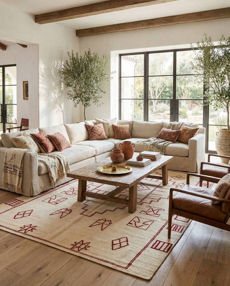 Detail image of 6' 6 x 10' Hand Knotted Darya Wool Rug