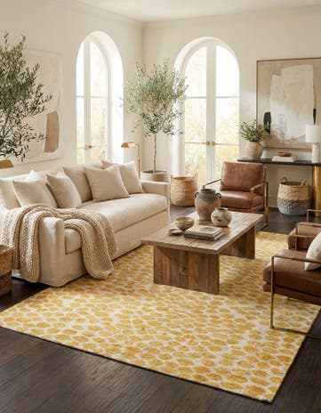 5' 10 x 9' 1 Hand Knotted Moroccan Wool Rug