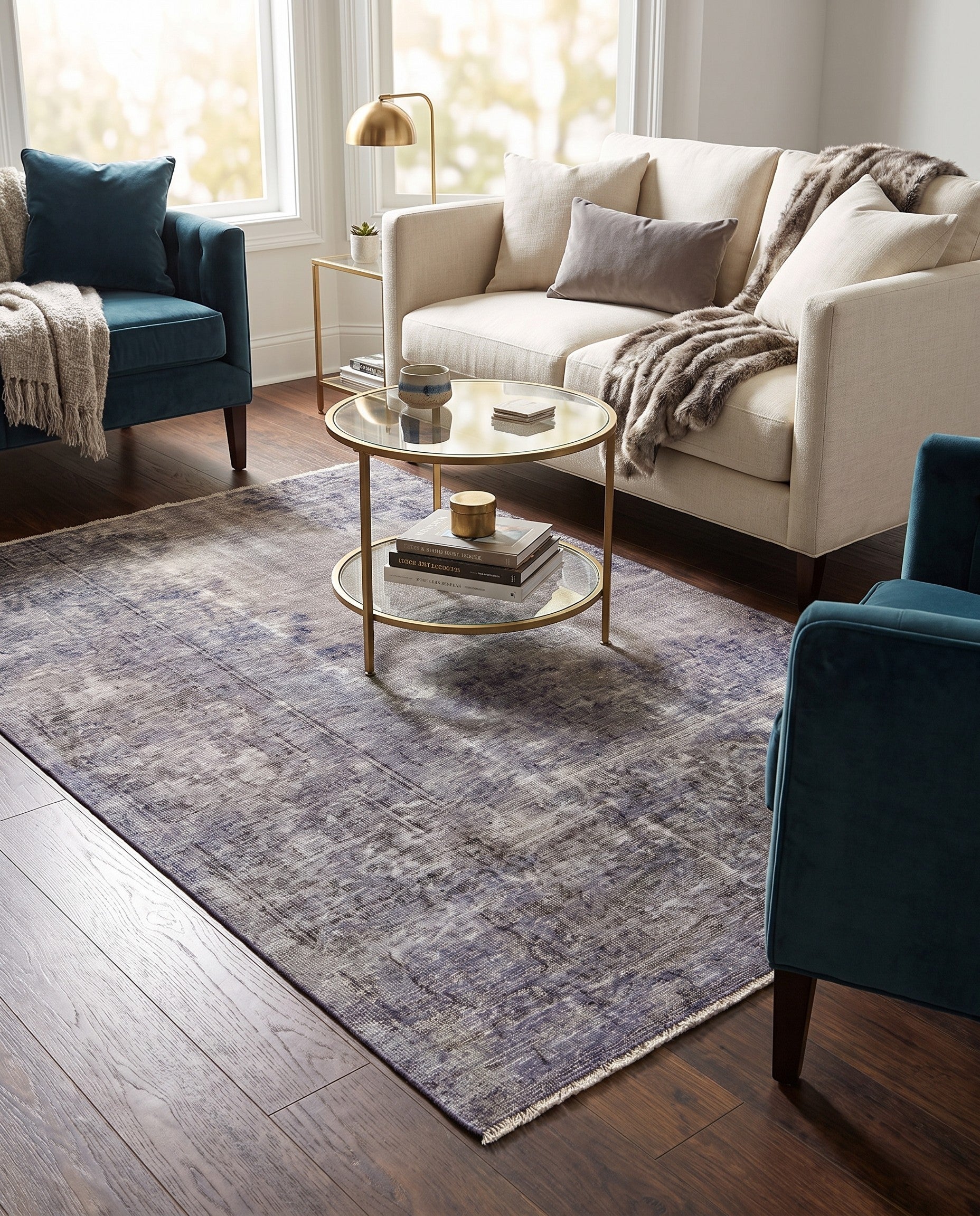 4' 8 x 6' 11 Vintage Royal Wool Rug