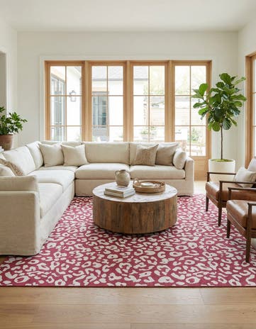 13' x 13' Easy-Clean Safari Indoor / Outdoor Square Rug