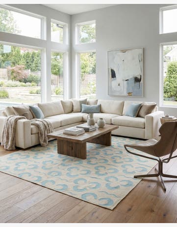8' 4 x 9' 4 Hand Woven Kilim Modern Wool Rug