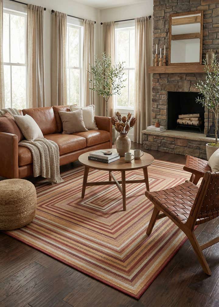 7' 10 x 11' Easy-Clean Baja Indoor / Outdoor Rug