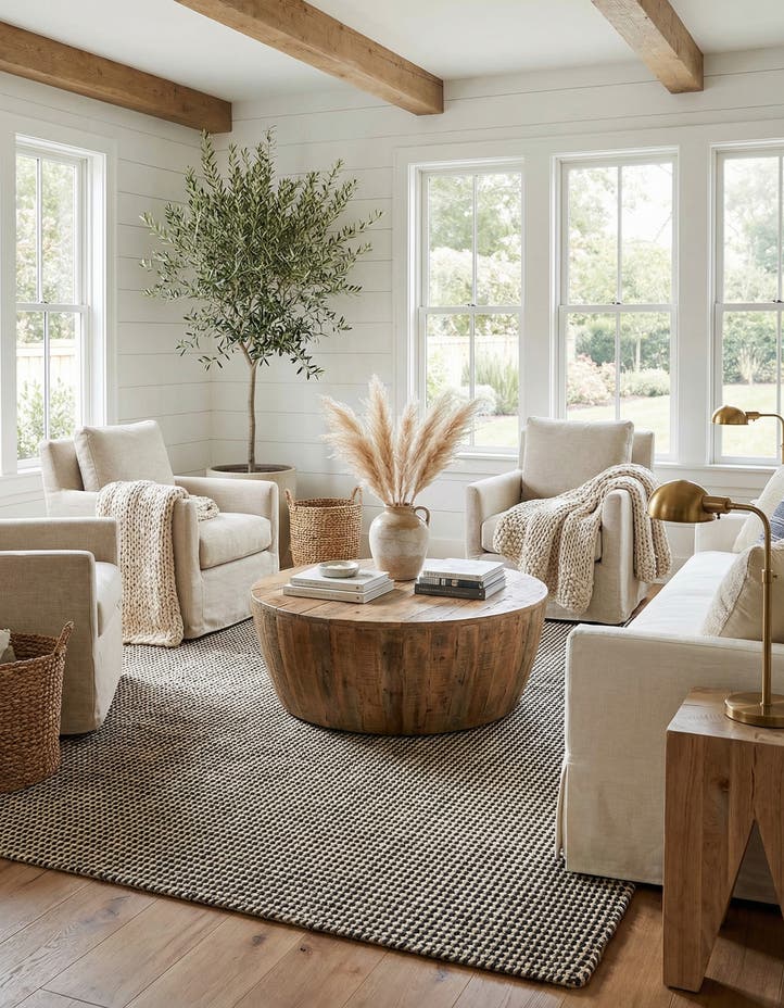 7' 10 x 7' 10 Hand Woven Laurel Handwoven Jute S...