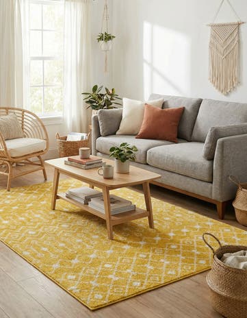4' x 6' Moroccan Trellis Rug