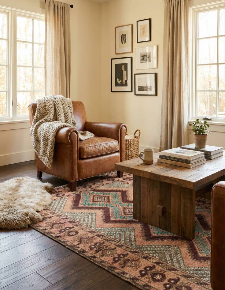 Detail image of 3' 6 x 6' 1  Hand Knotted Ultra Vintage Persian Wool Rug