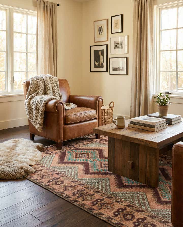 3' 6 x 6' 1 Hand Knotted Ultra Vintage Persian Wool Rug