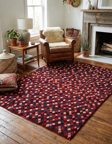 5' 2 x 6' 10 Hand Knotted Balouch Wool Rug