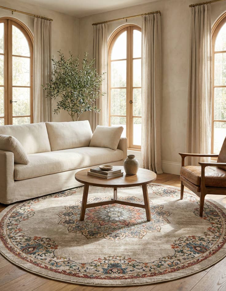 Detail image of  8' x 8' Isabella Round Rug