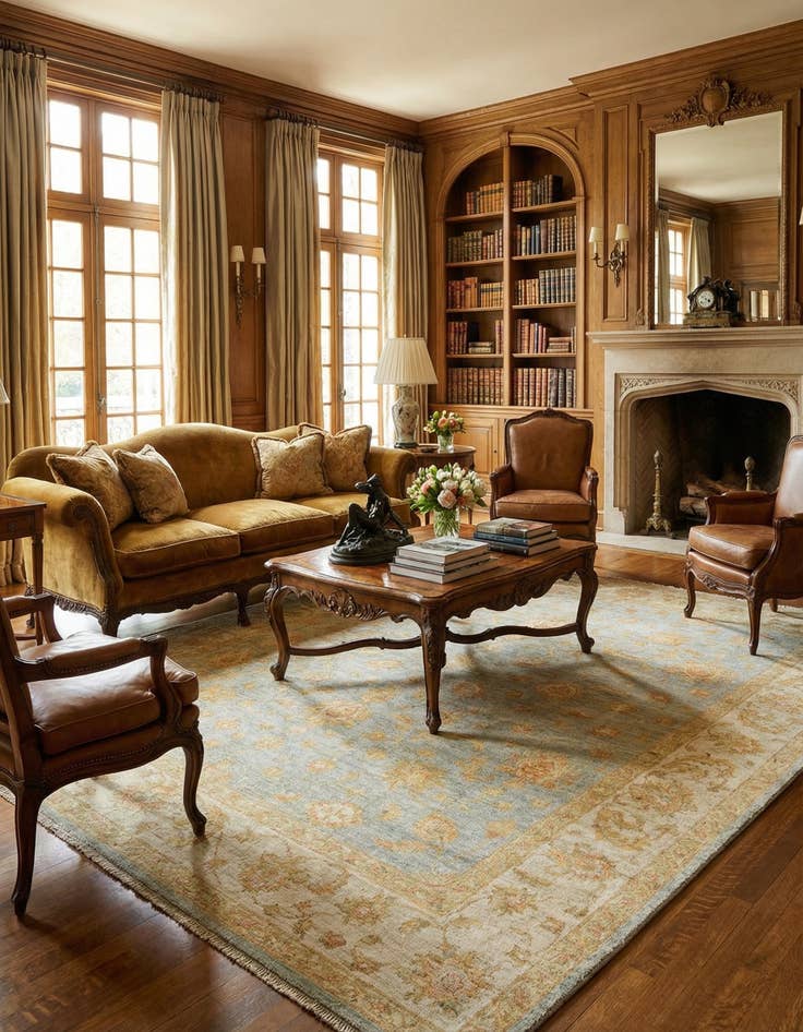 Detail image of  8' 4 x 9' 9 Kaizar Wool Rug