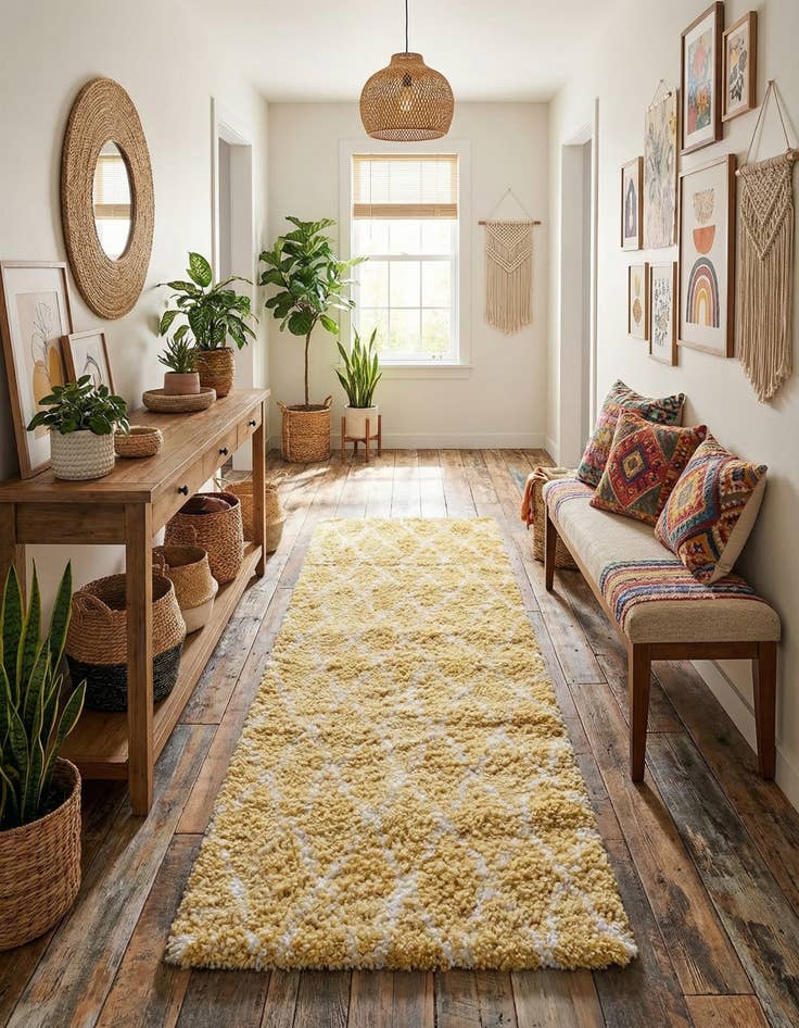 Detail image of 2' 7 x 10' Marrakesh Shag Runner Rug