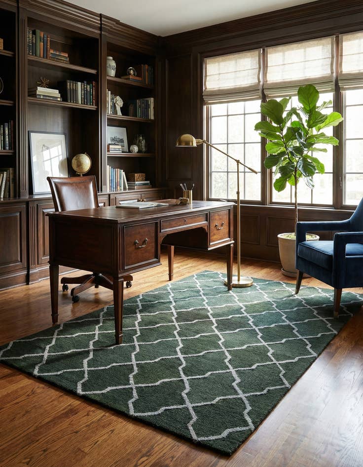 Detail image of 5' 1 x 8' Luna Wool Rug