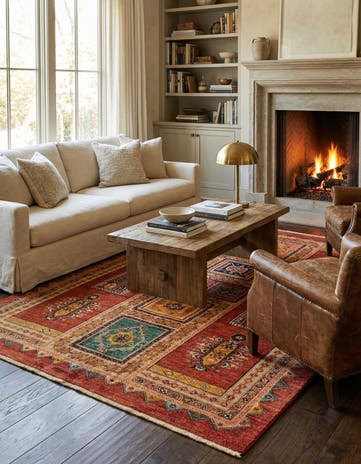 4' 11 x 6' 3 Luribaft Wool Rug