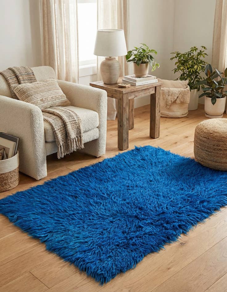 Detail image of  2' 3 x 3' 4  Hand Knotted Moroccan Wool Rug