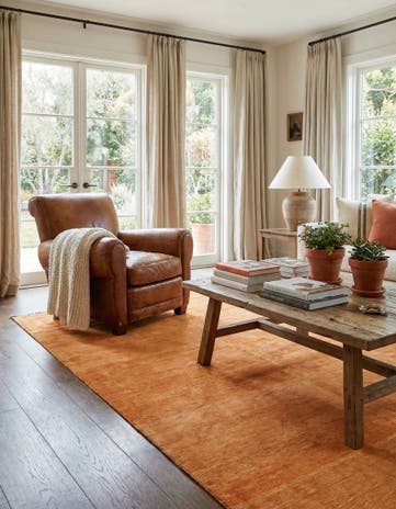 5' 8 x 7' 8 Hand Knotted Over-Dyed Ziegler Rug