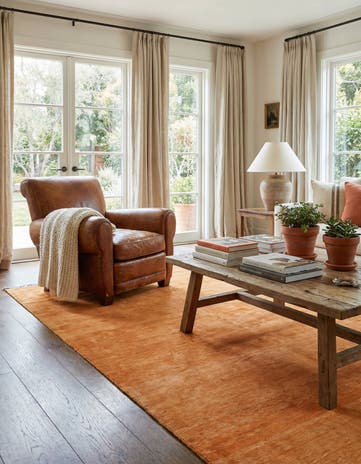 5' 8 x 7' 8 Hand Knotted Over-Dyed Ziegler Rug