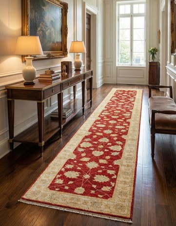 1' 11 x 12' Kaizar Wool Runner Rug