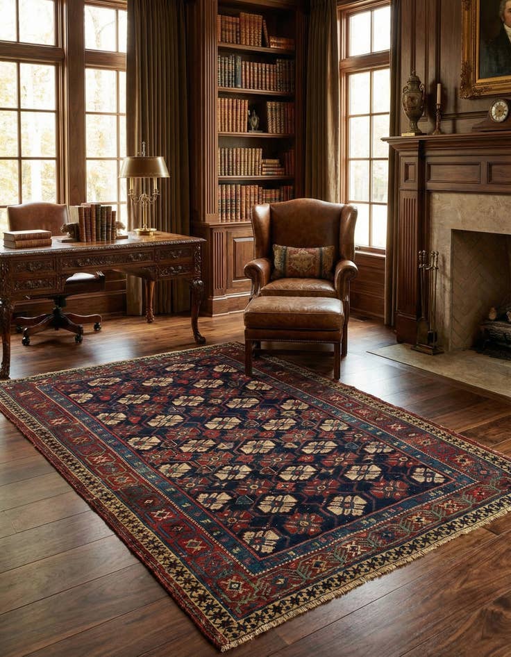 Detail image of 3' 7 x 5' 6 Shirvan Rug