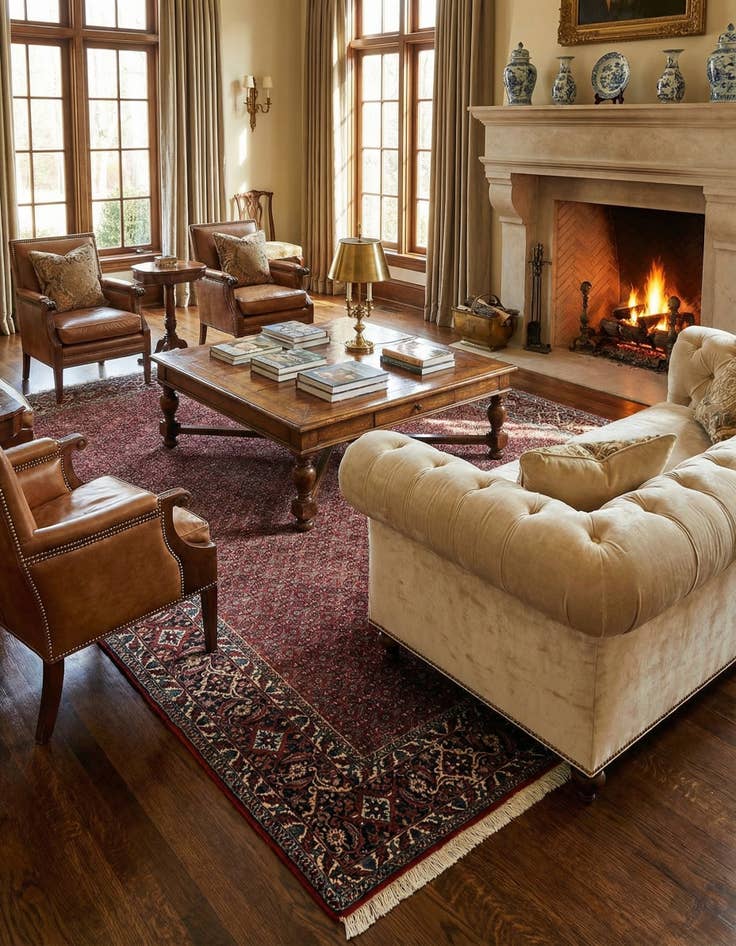 Detail image of 6' 7 x 8' Bidjar Wool Rug