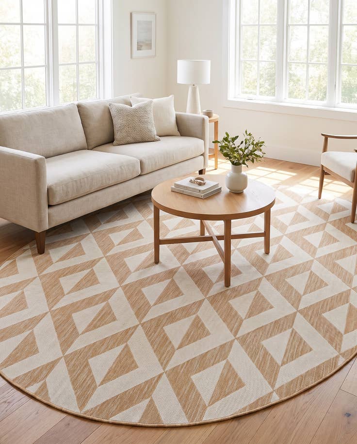 Detailansicht von 240cm x 305cm Leicht zu reinigen Jill Zarin Napa Innen- / Aussenbereich Oval Teppich