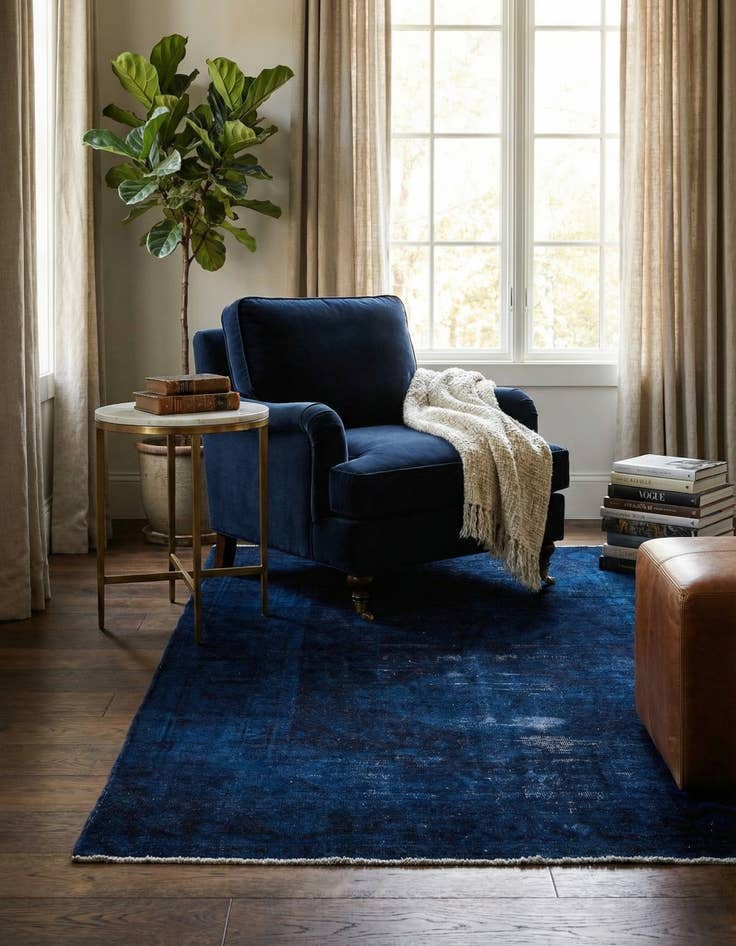 Detail image of 4' 10 x 7' 7  Hand Knotted Ultra Vintage Persian Wool Rug