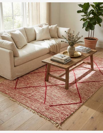 5' x 8' 6 Hand Knotted Moroccan Wool Rug