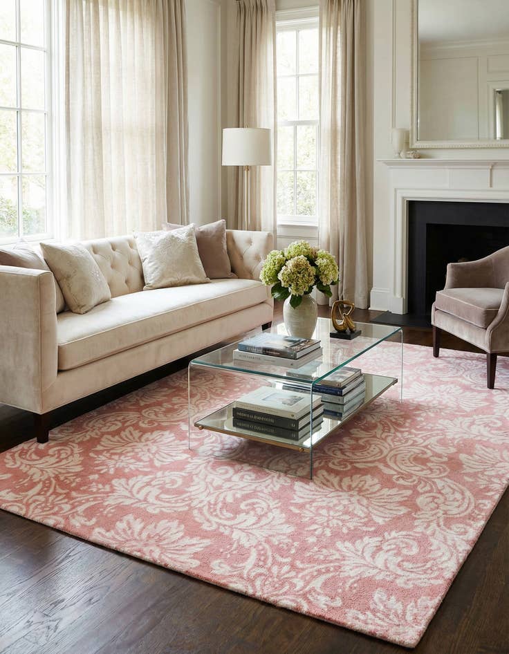 Detail image of  5' 10 x 7' 10  Hand Knotted Darya Wool Rug