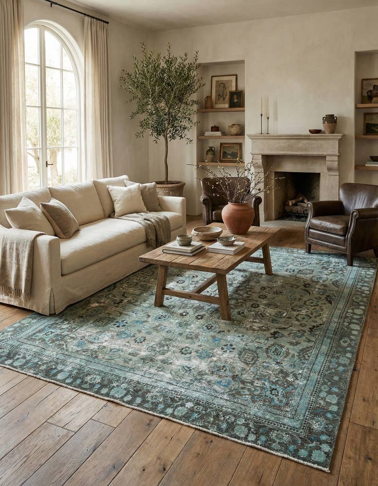 Detail image of 8' 9 x 11' Vintage Rug