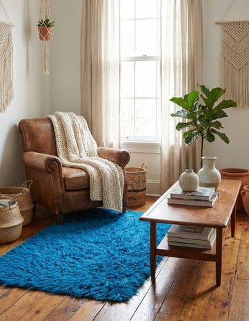 2' x 3' 7 Hand Knotted Moroccan Wool Rug