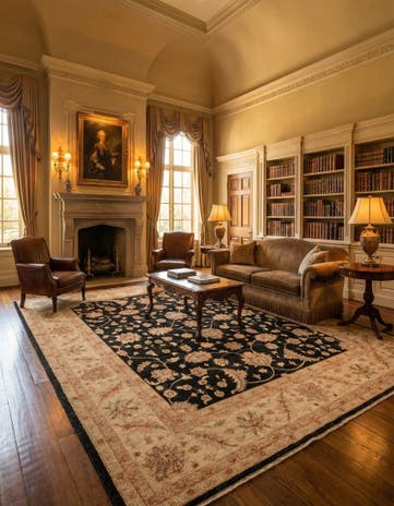 8' 2 x 9' 10 Hand Knotted Peshawar Ziegler Rug