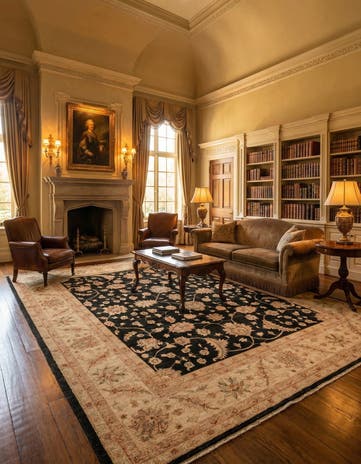 8' 2 x 9' 10 Hand Knotted Peshawar Ziegler Rug