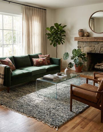 6' 8 x 8' 8 Hand Knotted Moroccan Wool Rug