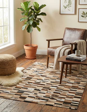 4' x 6' Cowhide - Patchwork Rug