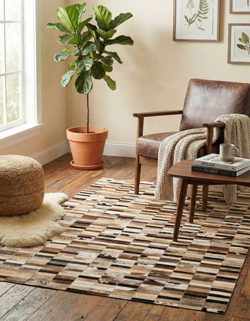4' x 6' Cowhide - Patchwork Rug