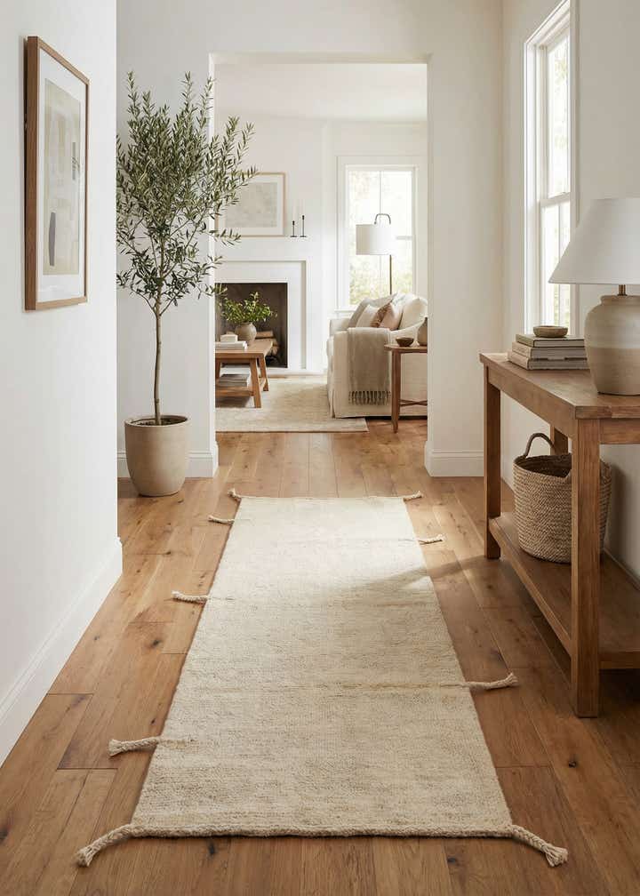 2' 5 x 6' 1 Hand Knotted Moroccan Wool Runner Rug