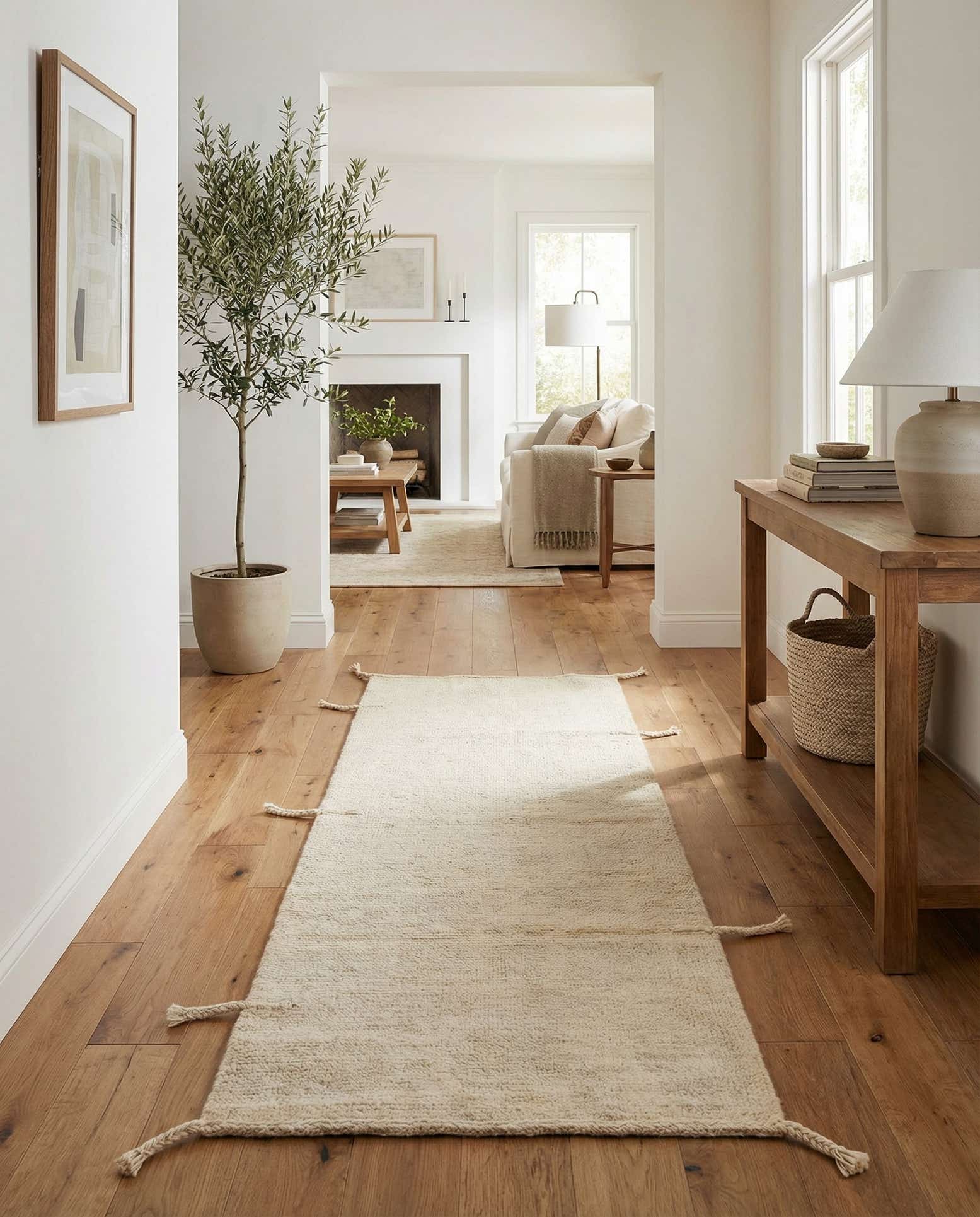 2' 5 x 6' 1 Hand Knotted Moroccan Wool Runner Rug
