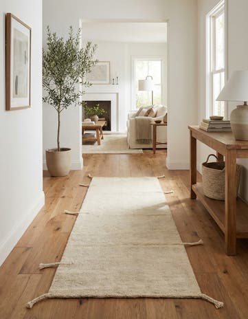 2' 5 x 6' 1 Hand Knotted Moroccan Wool Runner Rug