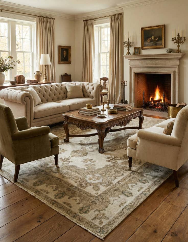 Detail image of 9' 9 x 12' 4 Hand Knotted Vintage Royal Persian Wool Rug