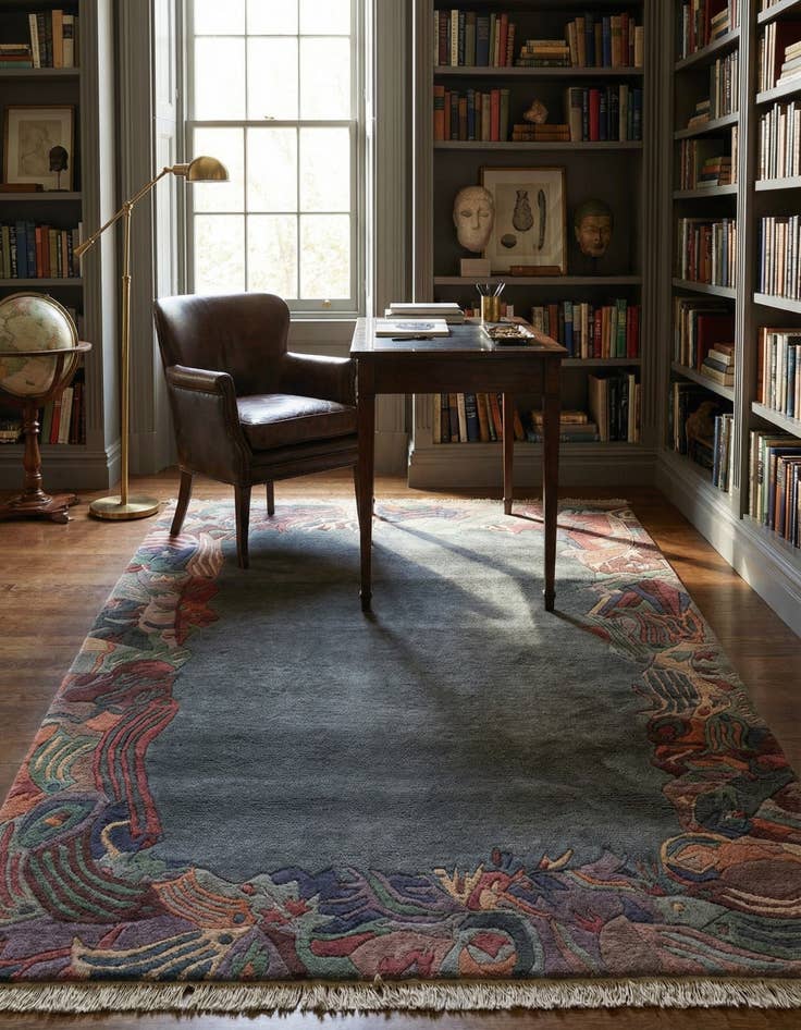 Detail image of 4' 3 x 5' 10  Hand Knotted Tibet Wool Rug