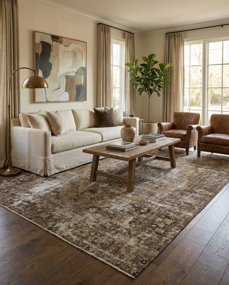 Detail image of 8' 1 x 11' 4 Hand Knotted Ultra Vintage Persian Wool Rug