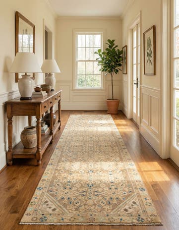 3' 1 x 9' 9 Hamedan Runner Rug