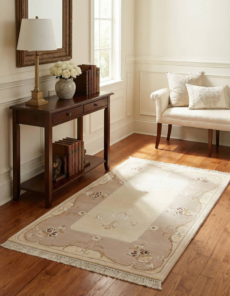 Detail image of  3' x 4' 11  Hand Knotted Darya Wool Rug