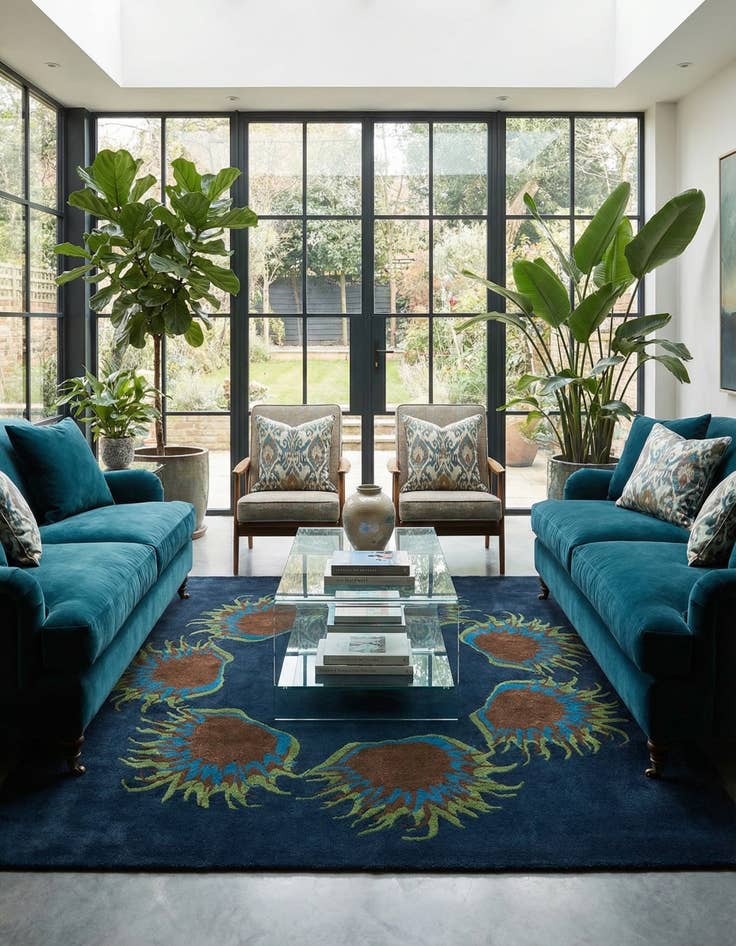 Detail image of 7' 5 x 7' 6 Luna Wool Square Rug