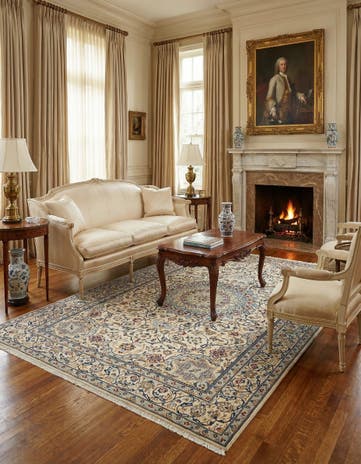 5' 3 x 8' 4 Nain Wool Rug