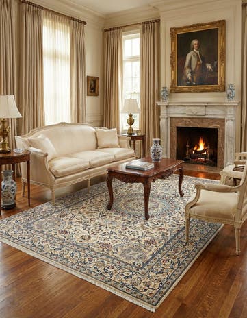 5' 3 x 8' 4 Nain Wool Rug