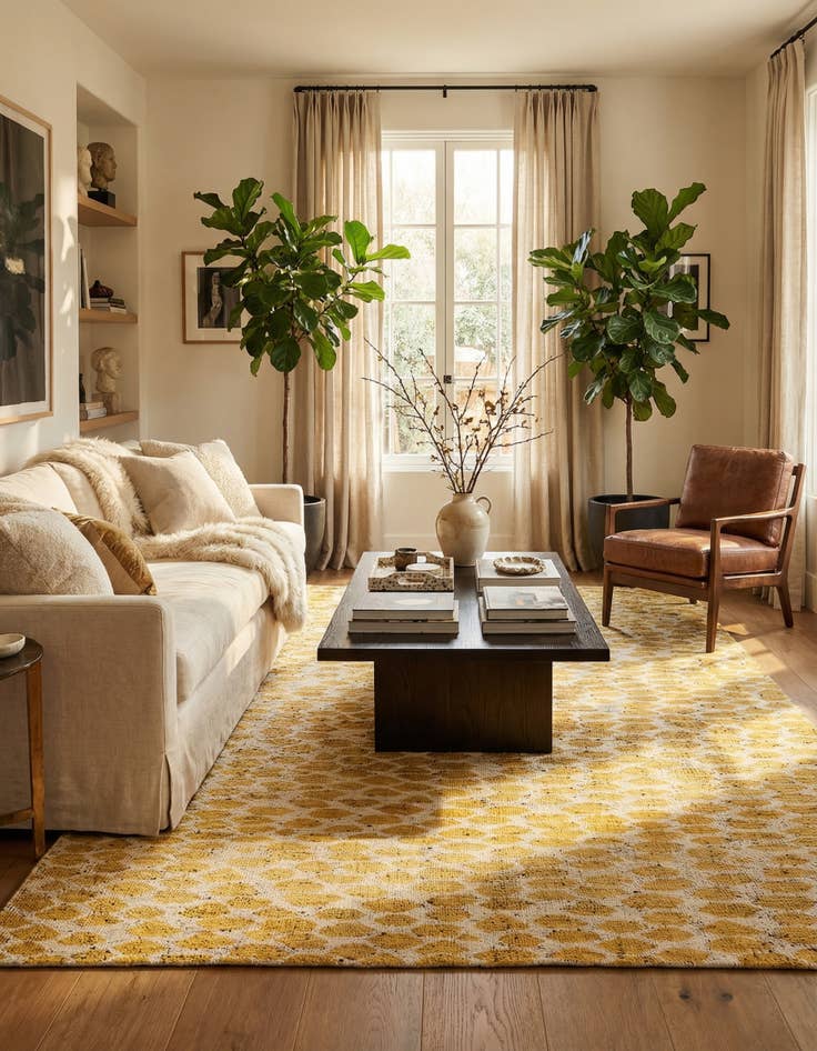 Detail image of  5' x 8'  Hand Knotted Darya Wool Rug